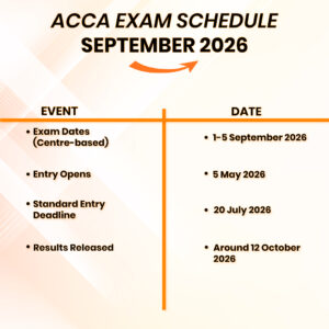 ACCA exam schedule September 2026