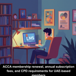 ACCA membership renewal, annual subscription fees, and CPD requirements for UAE-based members