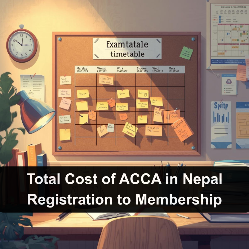 Total Cost of ACCA in Nepal Registration to Membership