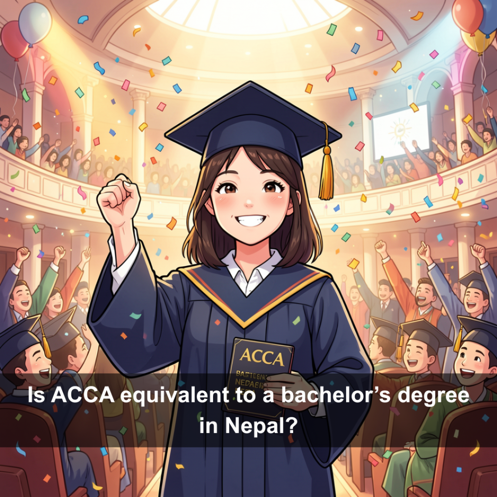 Is ACCA equivalent to a bachelor’s degree in Nepal?