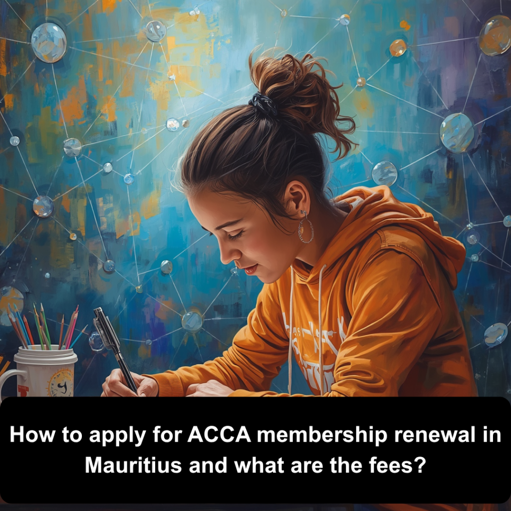 How to apply for ACCA membership renewal in Mauritius and what are the fees?