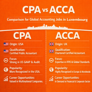 CPA and ACCA Comparison for Global Accounting Jobs in Luxembourg