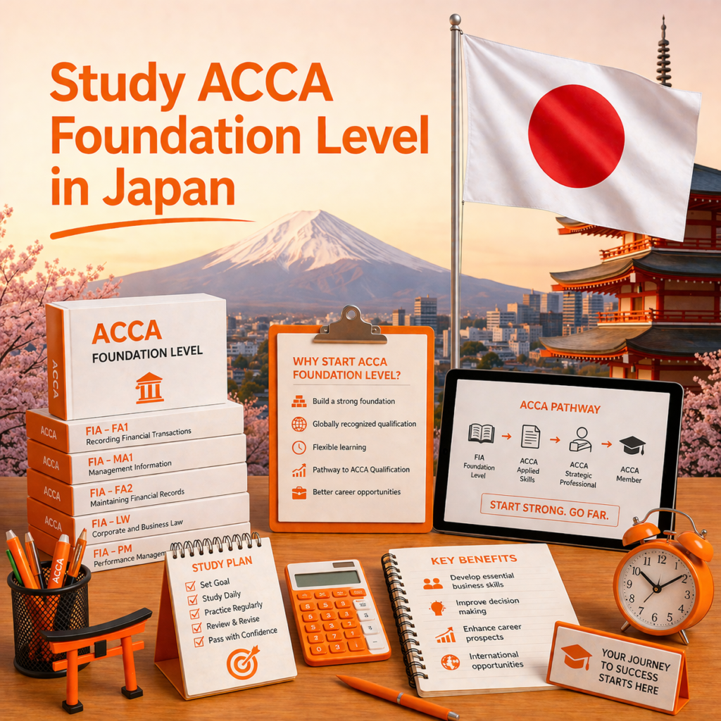 Study ACCA Foundation Level in Japan Flexible Online Learning for Bright Futures